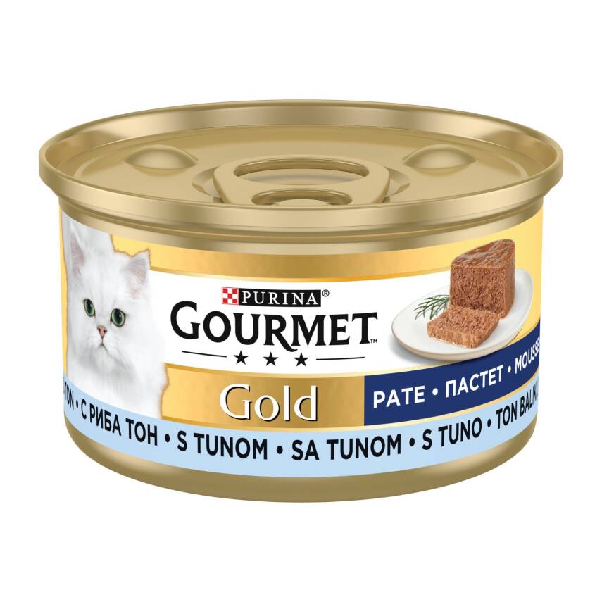 Gourmet Gold Kıyılmış Ton Balıklı Yaş Kedi Maması Konserve 85 G - 1