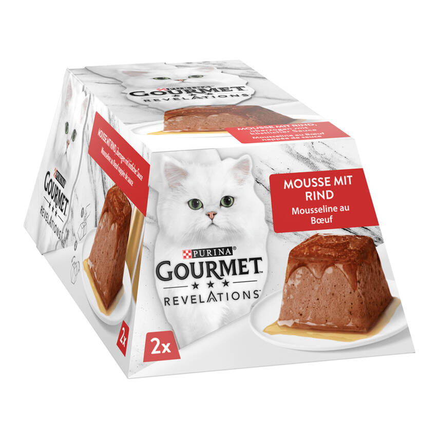 Gourmet Revelations Sığır Etli Yaş Kedi Maması 2 x 57G - 1