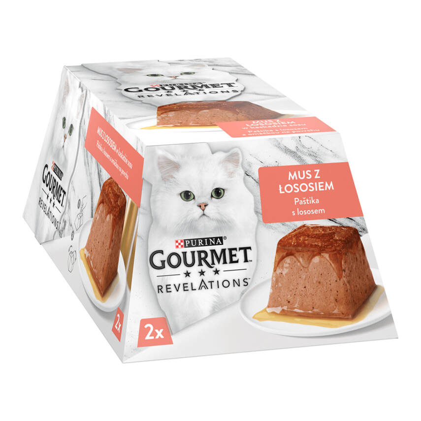 Gourmet Revelations Somonlu Yaş Kedi Maması 2 x 57G - 1