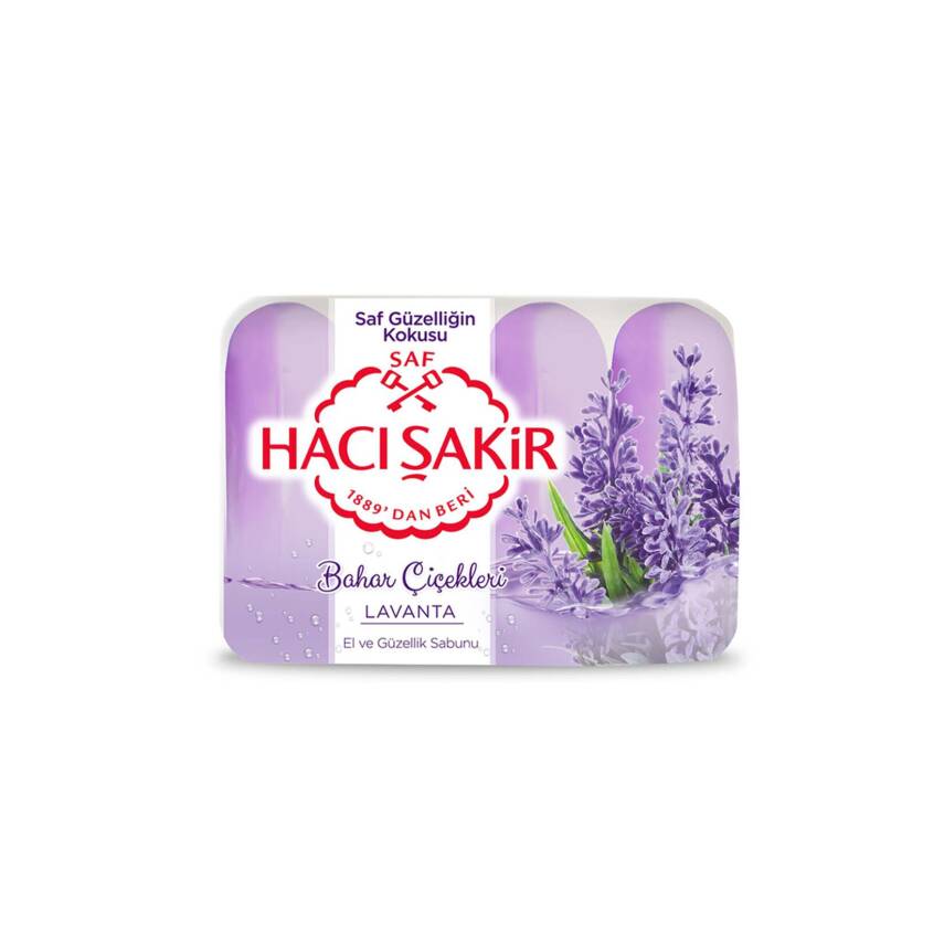 Hacı Şakir Bahar Çiçekleri Lavanta Güzellik Sabunu 4X70 G - 1