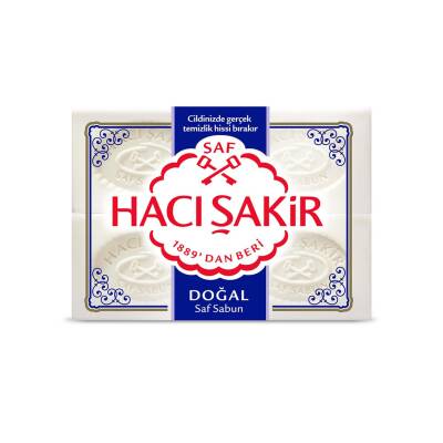Hacı Şakir Doğal Beyaz Kalıp Sabun 4X150 G - Hacı Şakir