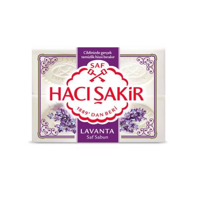 Hacı Şakir Lavanta Beyaz Kalıp Sabun 4X150 G - Hacı Şakir