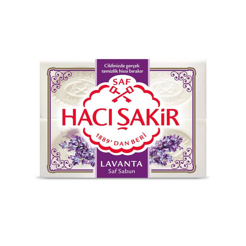 Hacı Şakir Lavanta Beyaz Kalıp Sabun 4X150 G - 1