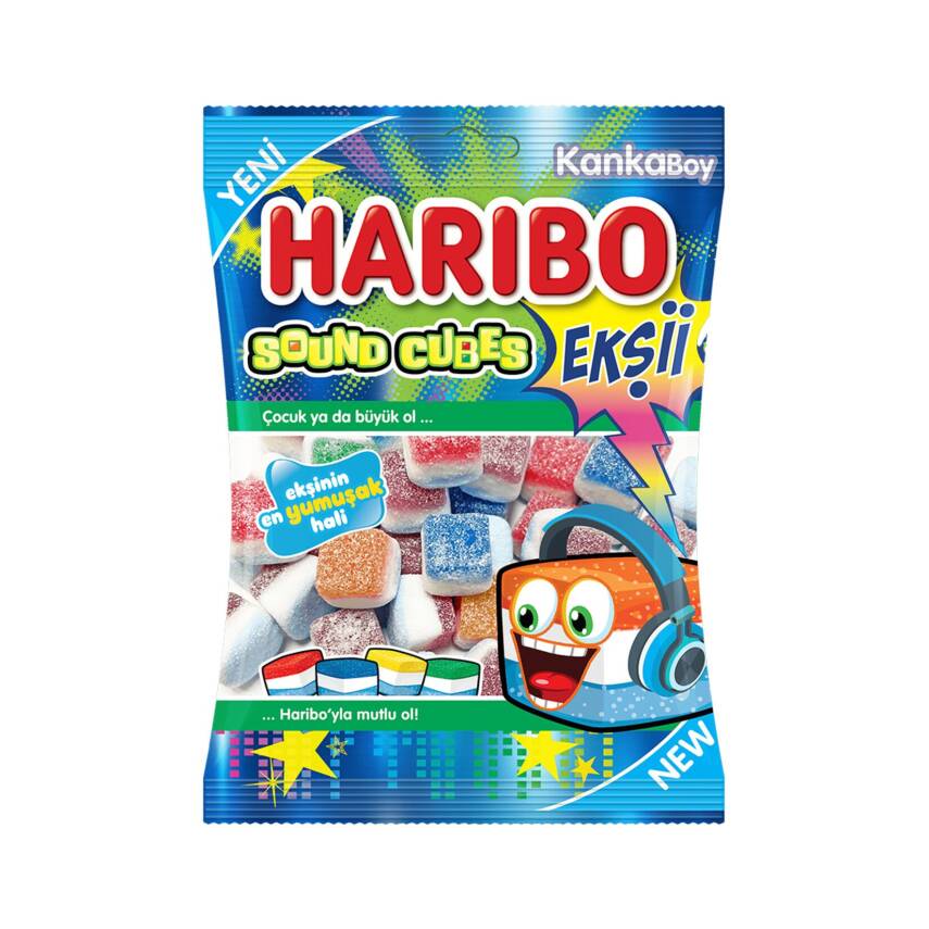 Haribo Ekşii Sound Cubes 70 G - 1