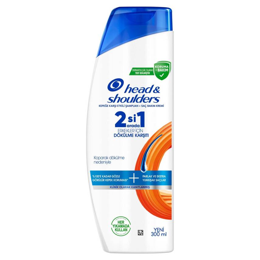Head & Shoulders Erkeklere Özel Dökülme Karşıtı 2in1 Şampuan 300 Ml - 1