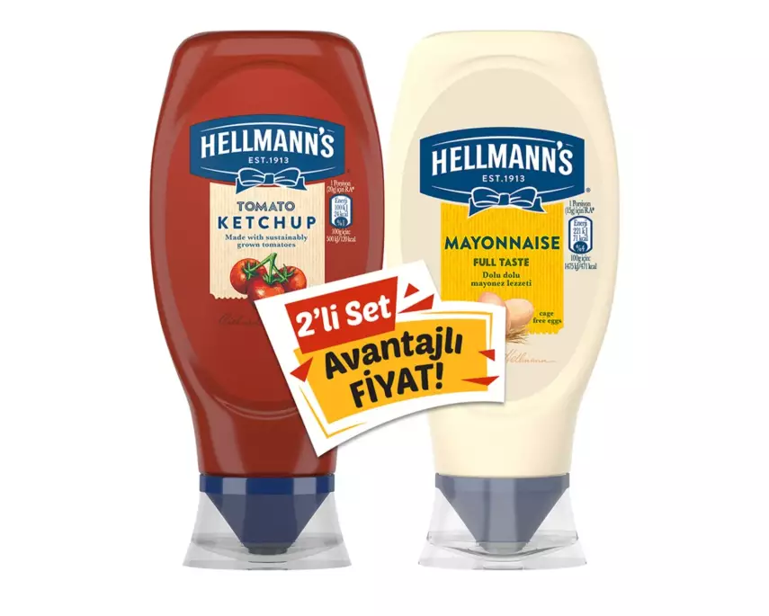 Hellmann's İkili Set Ketçap 460 G + Mayonez 385 G - 1