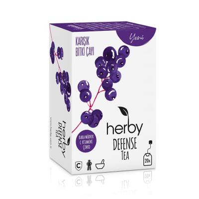 Herby Defense Tea Kara Mürverli 20'li 30 G - Herby