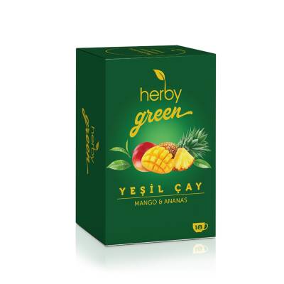 Herby Yeşil Çay Mango & Ananas 18'li 27 G - Herby