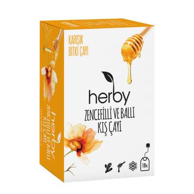 Herby Zencefilli ve Ballı Kış Çayı 18'li 27 G - Herby