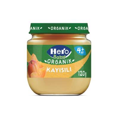 Hero Baby Organik Kayısılı Kavanoz Mama 120 G - Hero