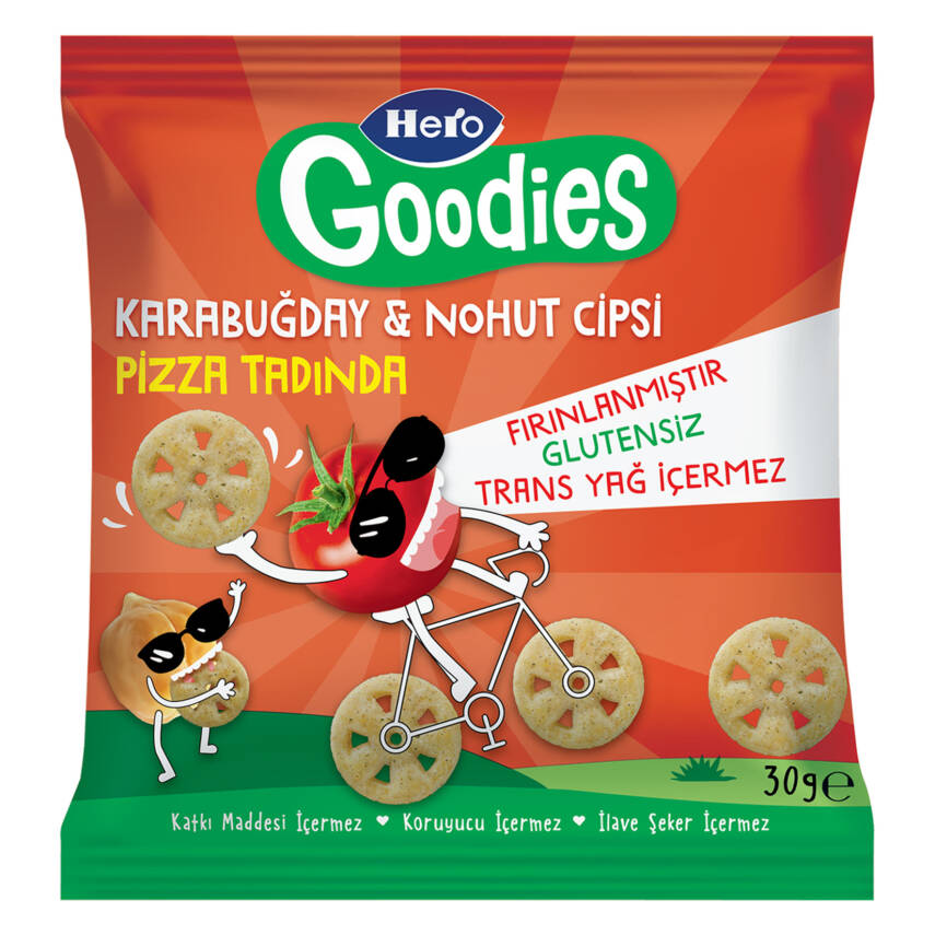 Hero Goodies Pizza Karabuğday Nohut Cipsi 30 G - 1
