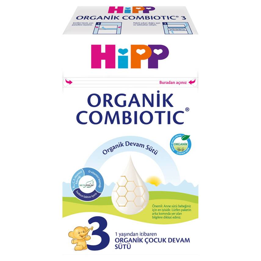 Hipp 3 Organik Combiotic Devm Sütü 600 G - 1