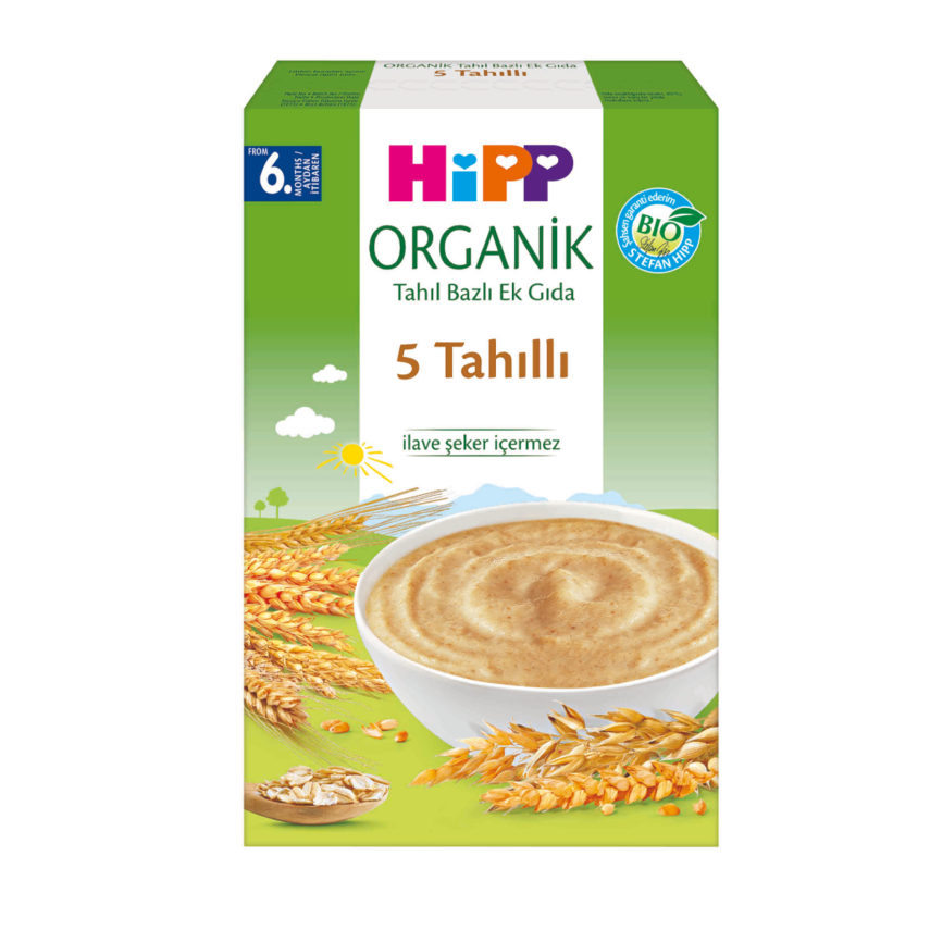 Hipp Organik 5 Tahıllı Kaşık Maması 200 G - 1