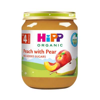 Hipp Organik Armutlu Şeftali Püresi 125 G - Hipp