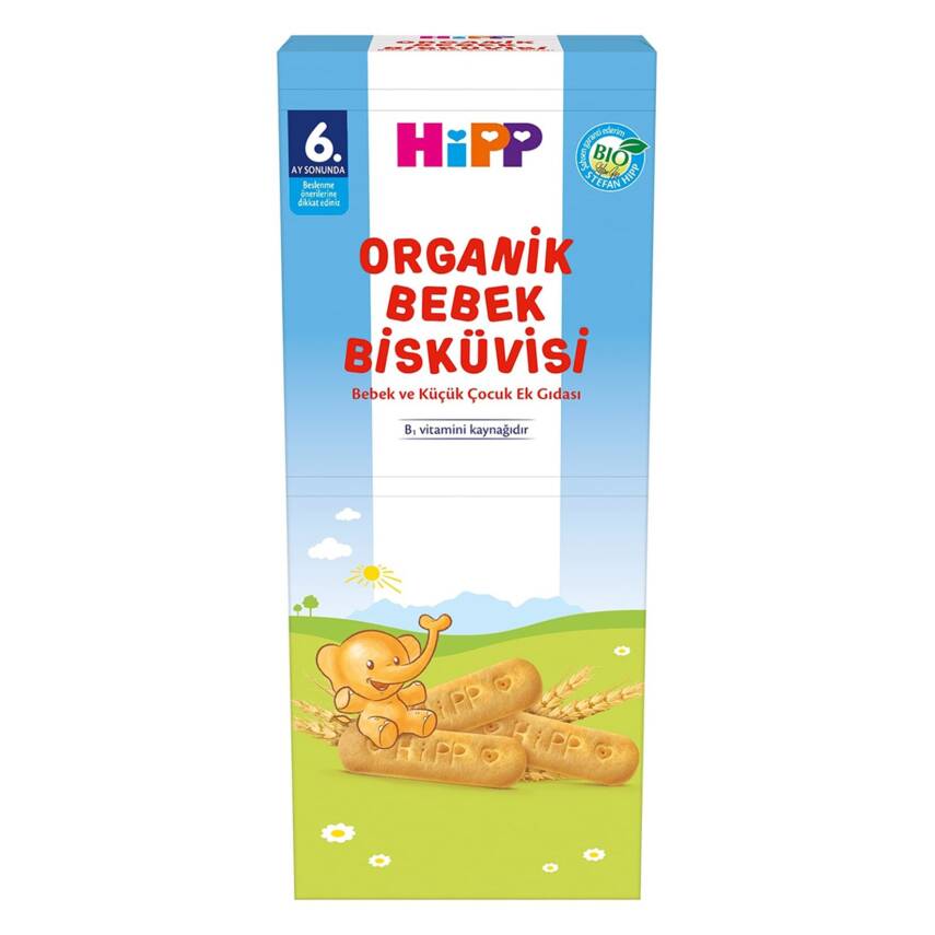 Hipp Organik Bebek Bisküvisi 180 G - 1
