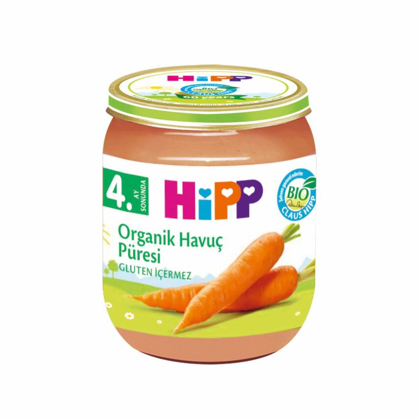 Hipp Organik Havuç Püresi 125 G - 1