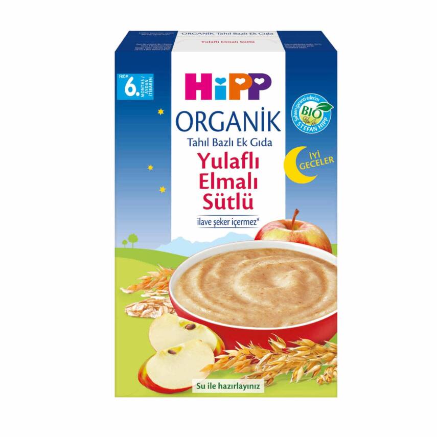 Hipp Organik İyi Geceler Yulaflı Elmalı Ek Gıda 250 G - 1