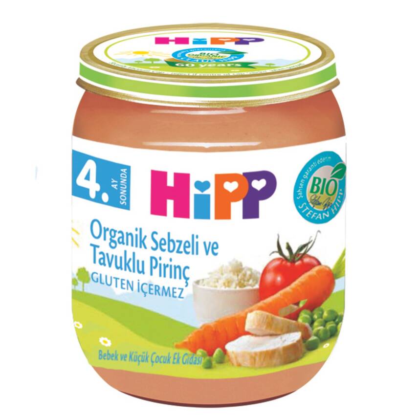 Hipp Organik Pirinçli ve Tavuklu Sebze 125 G - 1