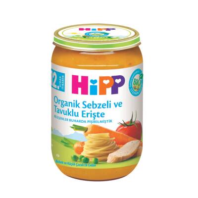 Hipp Organik Sebzeli Tavuklu Erişte 220 G - Hipp