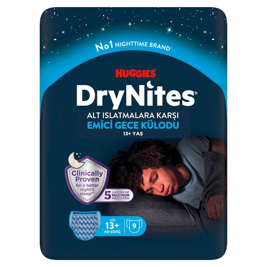 Huggies Drynites Gece Külodu 13+ Yaş Erkek 9'lu - 1