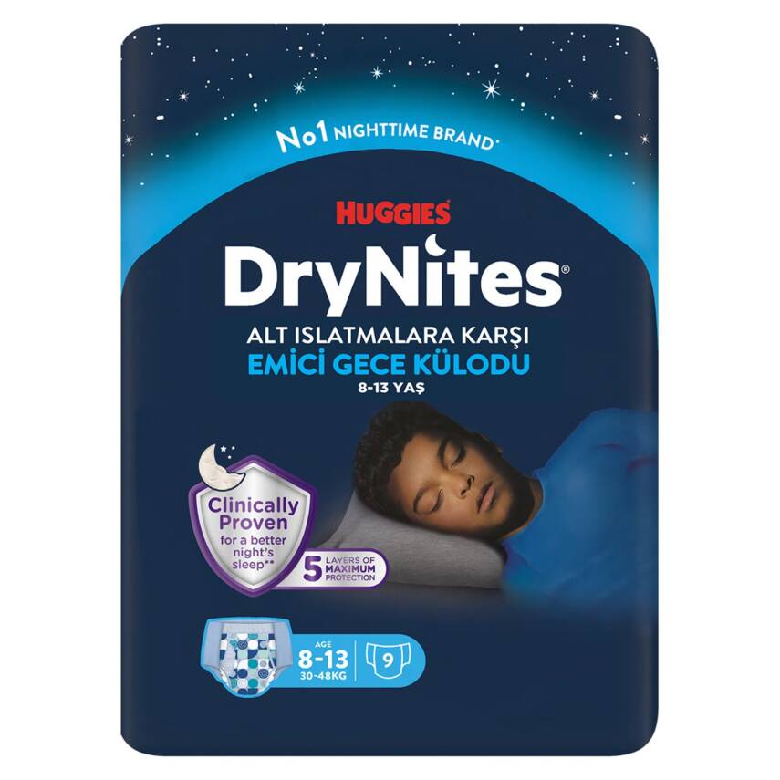Huggies Drynites Gece Külodu Erkek 8-13 Yaş 9'lu - 1