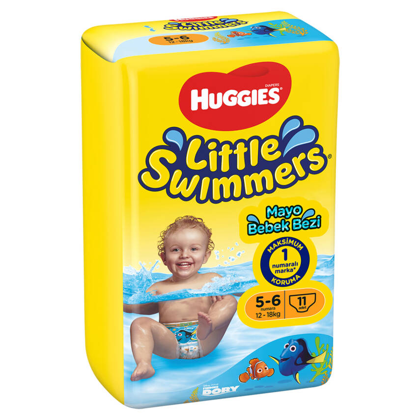 Huggies Little Swimmers Mayo Bebek Bezi 12-18 Kg 11 Ped - 1