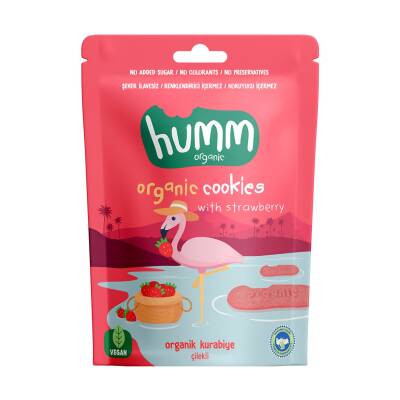 Humm Organik Çilekli Kurabiye 55 G - Humm