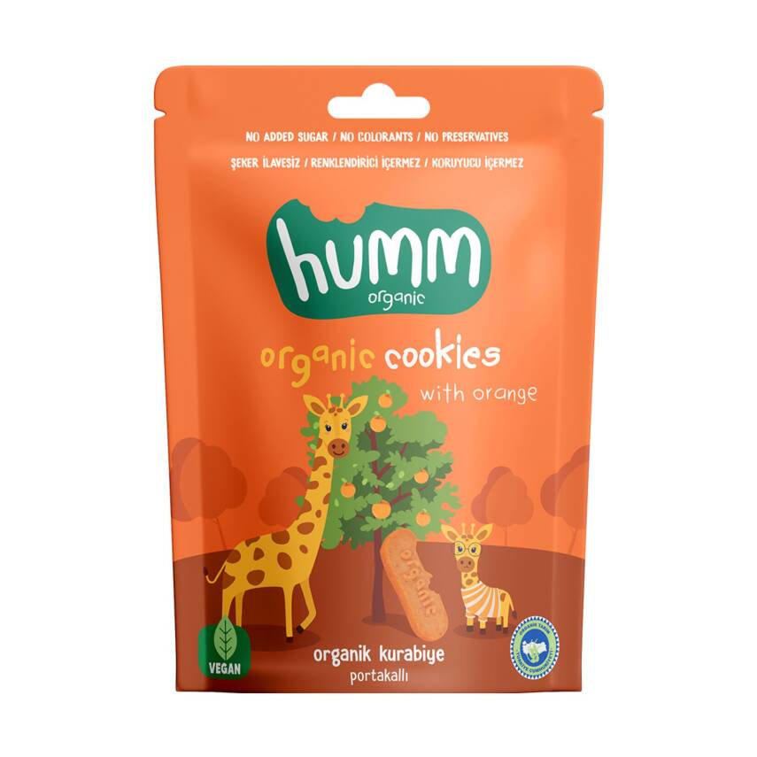 Humm Organik Portakallı Kurabiye 55 G - 1