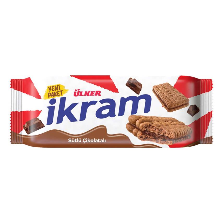 İkram Kremalı Bisküvi Çikolatalı 84 G - 1