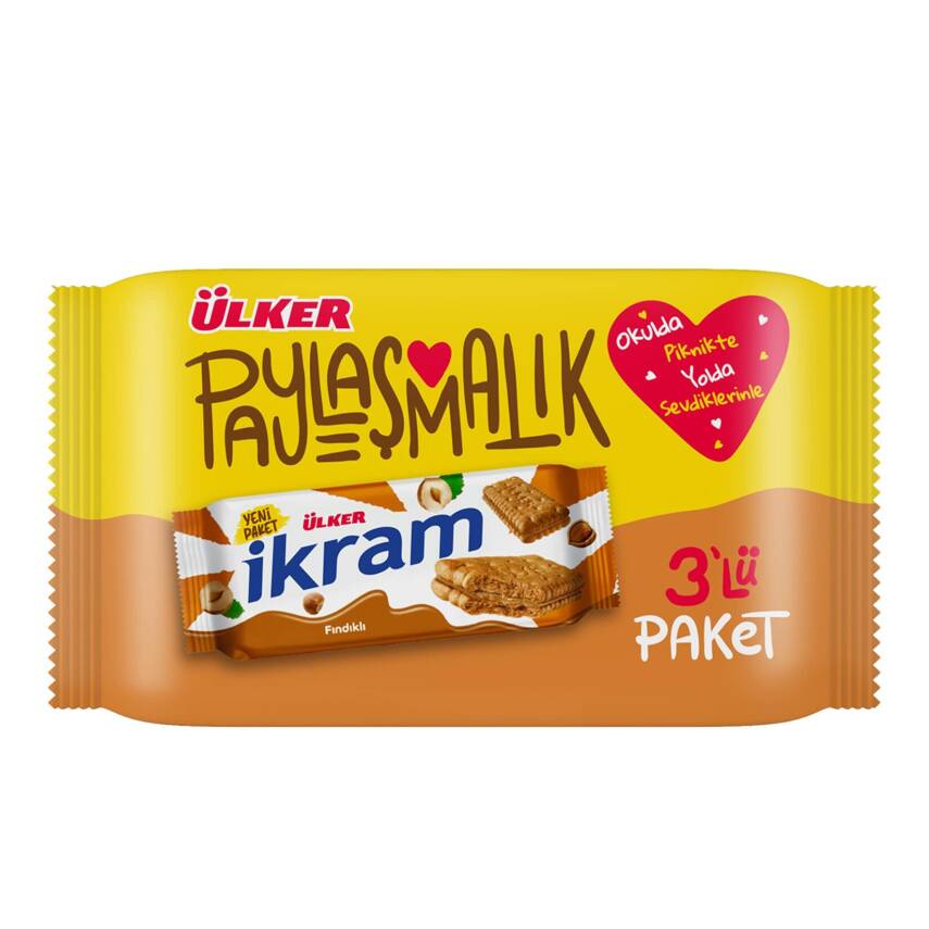İkram Kremalı Bisküvi Fındıklı 252 G - 1