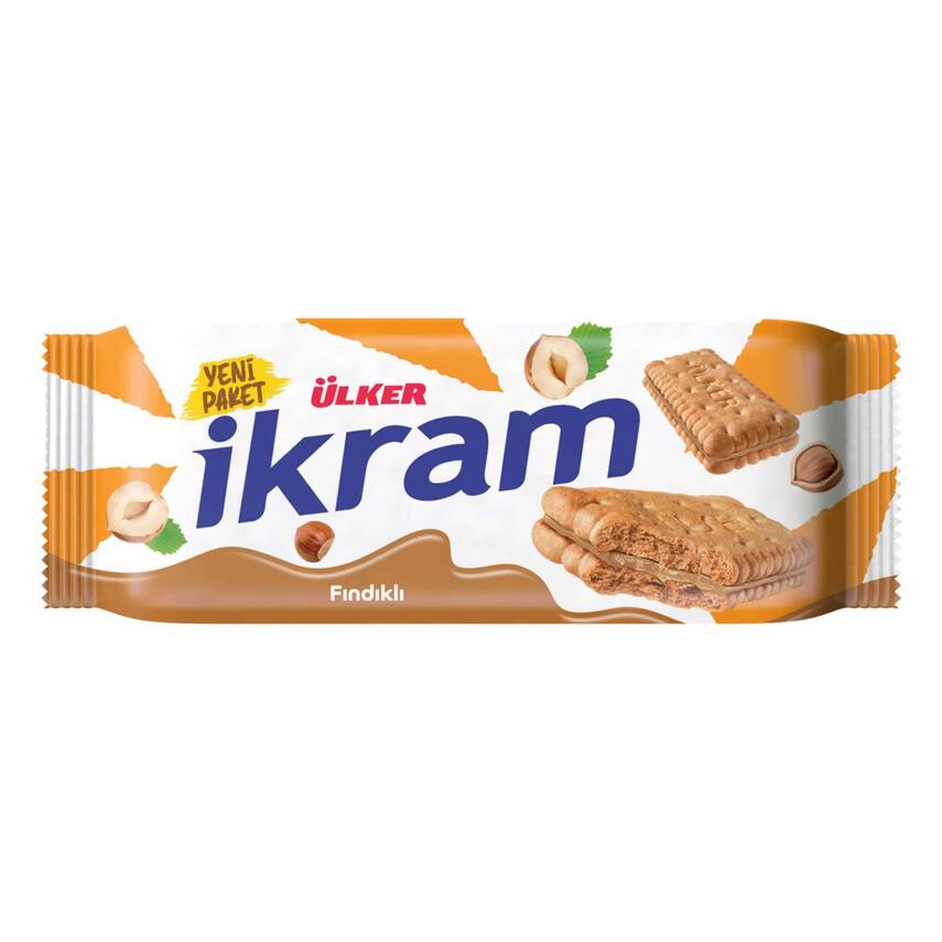 İkram Kremalı Bisküvi Fındıklı 84 G - 1