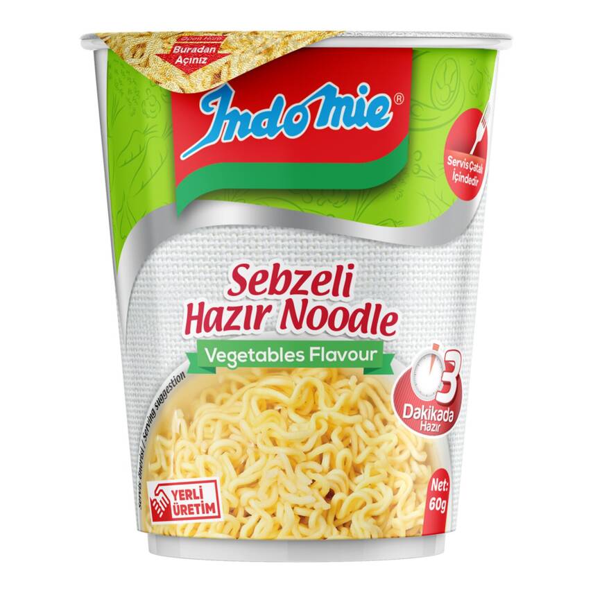 Indomie Sebze Çeşnili Noodle (Bardak) 60 G - 1