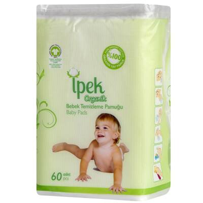 İpek Organik Bebek Temizleme Pamuğu 60'lı - İpek