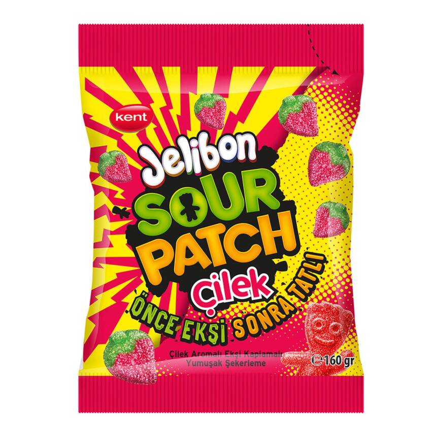 Jelibon Sour Patch Kids Strawberry 160 G - 1