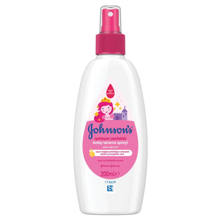 Johnson's Baby Işıldayan Parlaklık Argan Yağı İçeren Çocuklar İçin Kolay Tarama Spreyi 200 Ml - 1