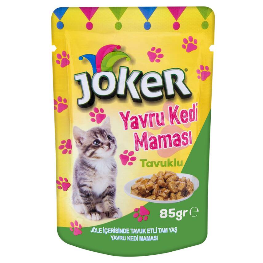 Joker Jöle İçerisinde Tavuk Etli Yavru Kedi Mama 85 G - 1