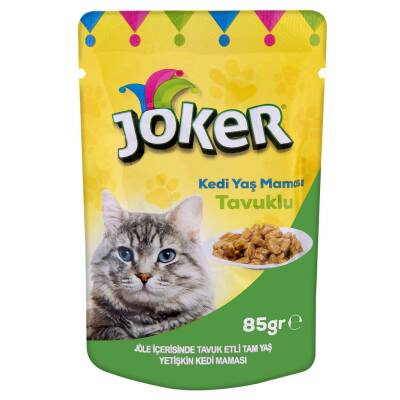 Joker Jöle İçerisinde Tavuk Etli Yetişkin Kedi Maması 85 G - Joker