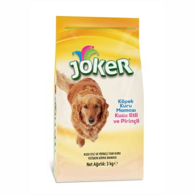 Joker Kuzu Etli Pirinçli Kuru Köpek Maması 3 Kg - Joker