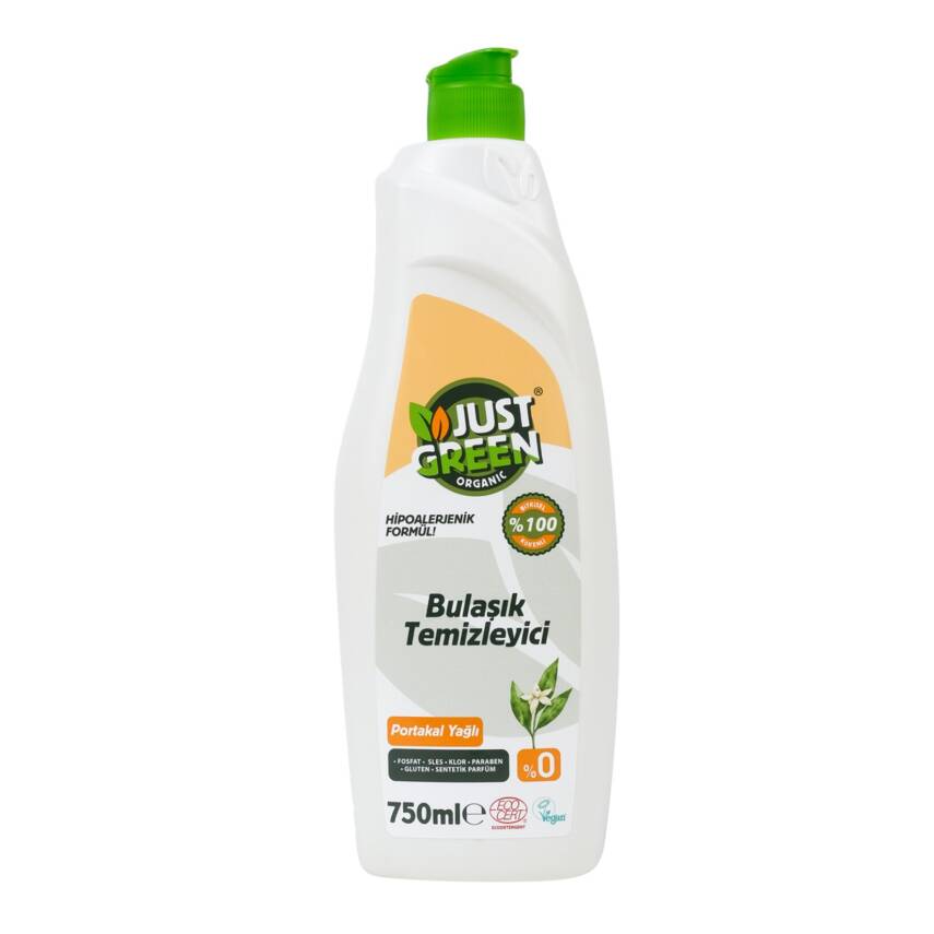 Just Green Organic Bulaşık Temizleyici 750 Ml - 1