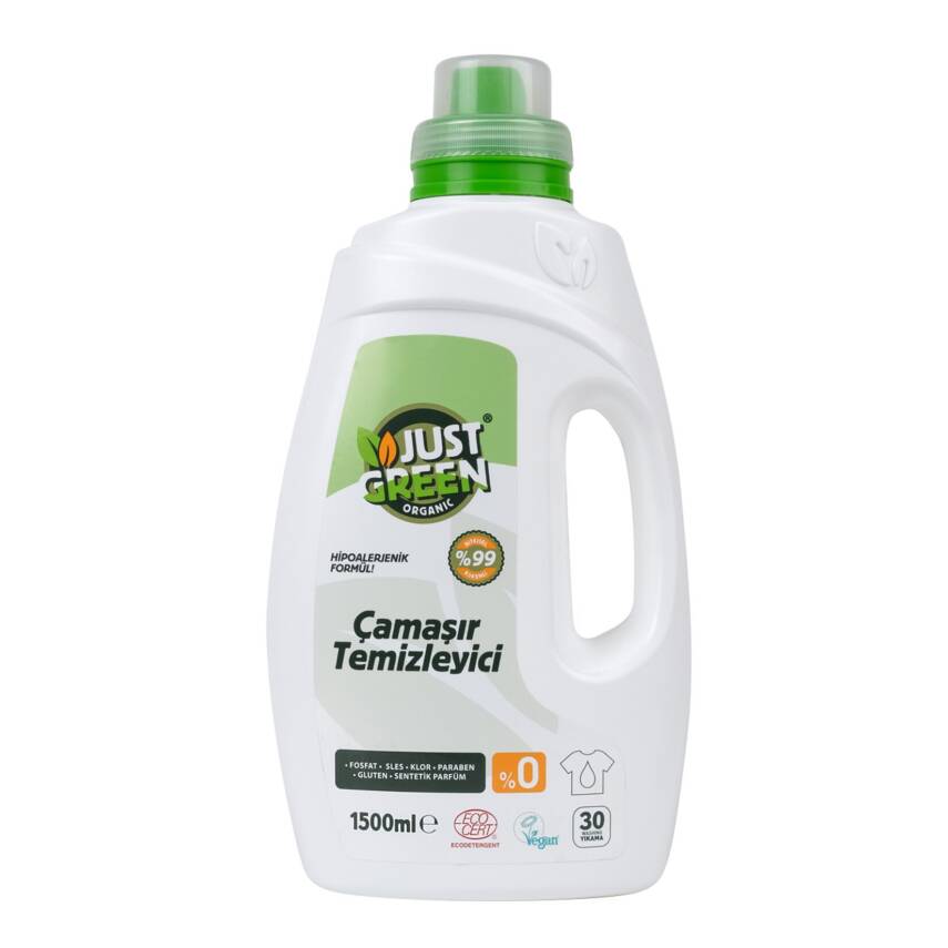 Just Green Organic Çamaşır Temizleyici 30 Yıkama 1.5 L - 1