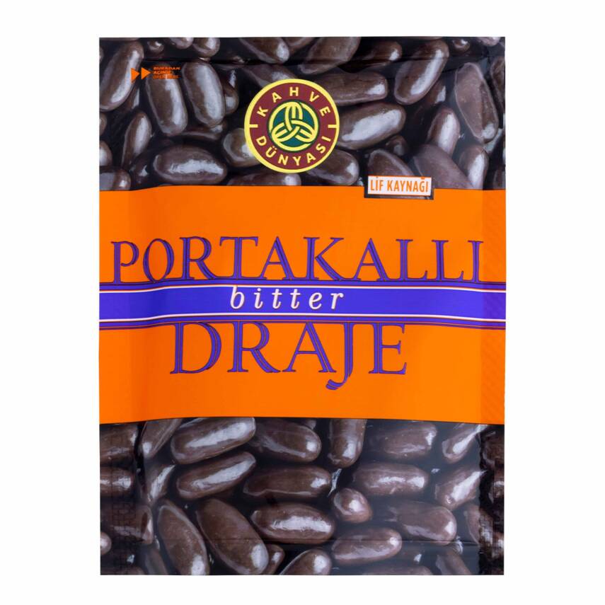 Kahve Dünyası Bitter Çikolatalı Portakal Draje 60 G - 1