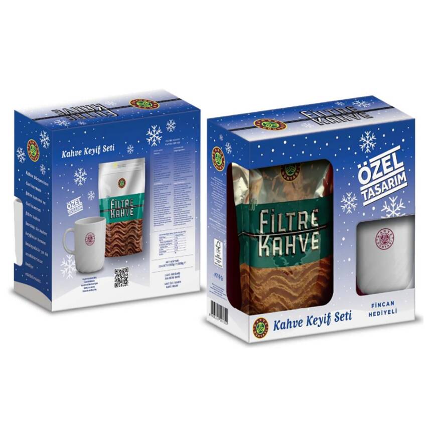 Kahve Dünyası Filtre Kahve Seti 500 G Fincan Hediye - 1
