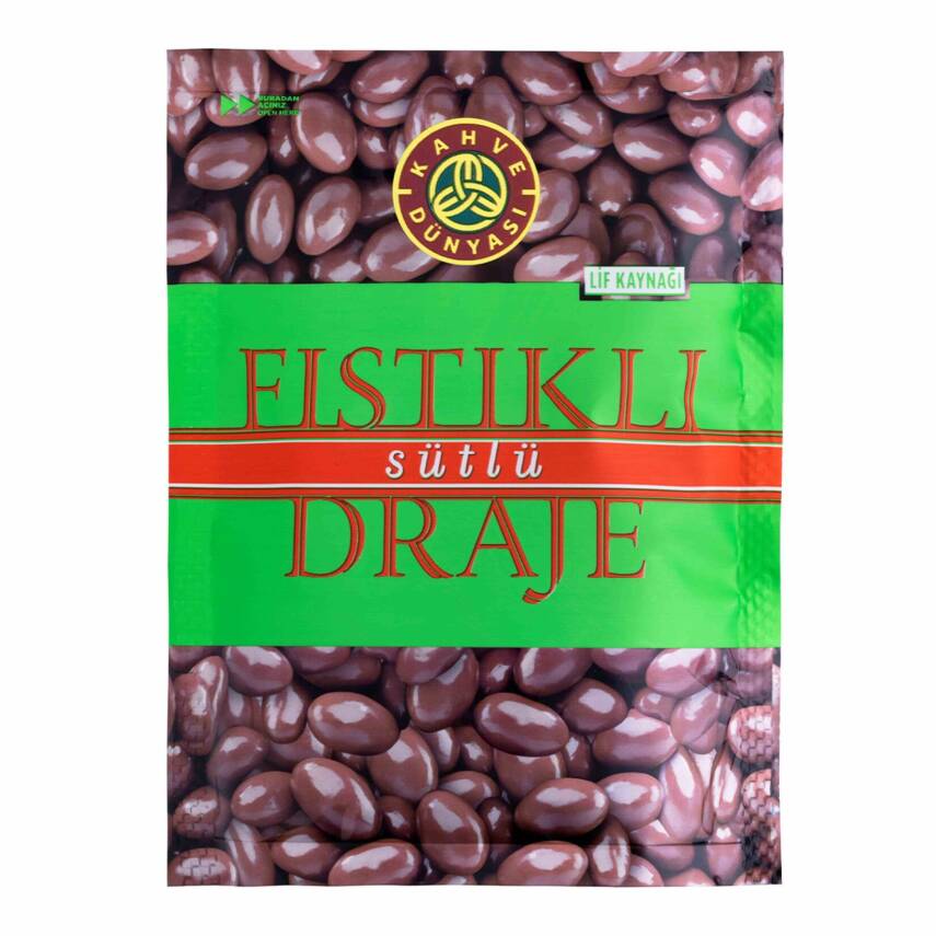 Kahve Dünyası Sütlü Çikolatalı Antep Fıstıklı Draje 60 G - 1