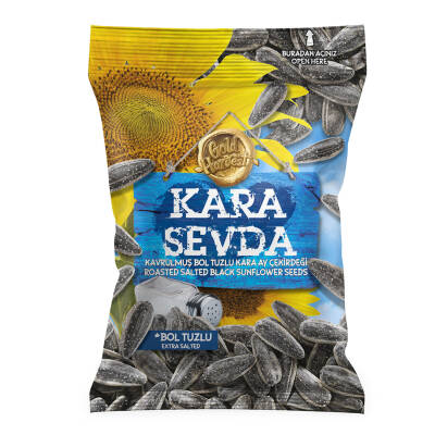 Kara Sevda Bol Tuzlu Siyah Ayçekirdeği 250 G - Kara