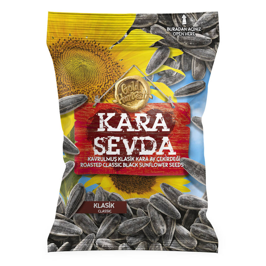 Kara Sevda Klasik Tuzlu Siyah Ayçekirdeği 250 G - 1