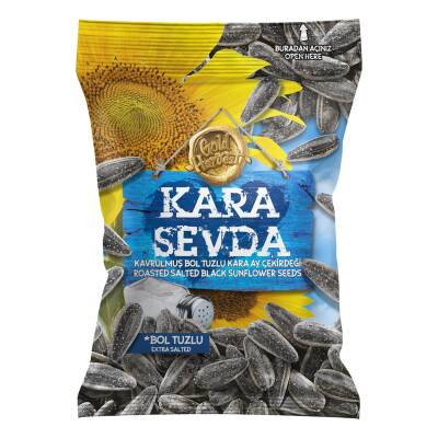 Kara Sevda Yerli Tuzlu Siyah Ayçekirdeği 135 G - Kara
