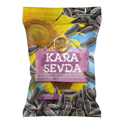 Kara Sevda Yerli Tuzsuz Siyah Ayçekirdeği 125 G - Kara