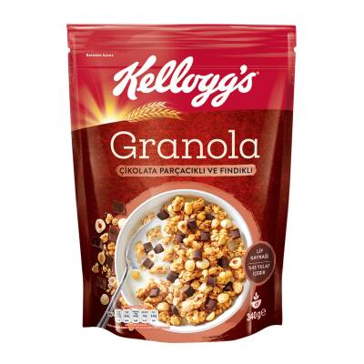 Kellogg's Granola Çikolata Parçacıklı Ve Fındıklı 340 G - Kellogg's