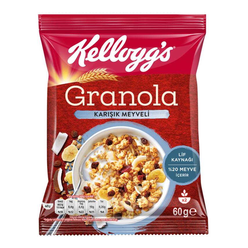 Kellogg's Granola Karışık Meyveli 60 G - 1