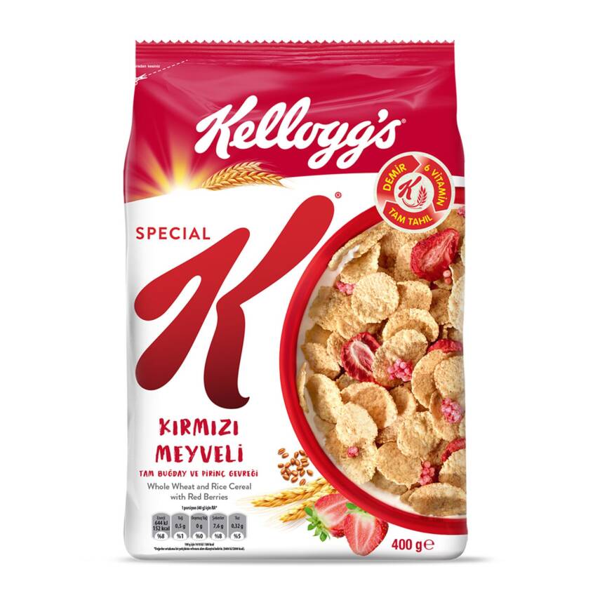 Kellogg's Special K Kırmızı Meyveli Tam Buğday ve Pirinç Gevreği 400 G - 1